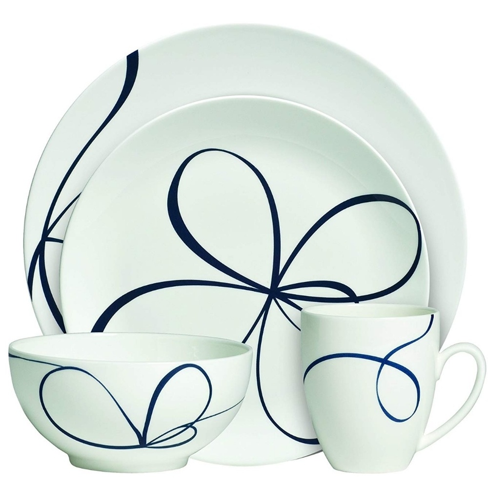 (6) Wedgewood Vera Wang Glisse 4-piece Dining Set